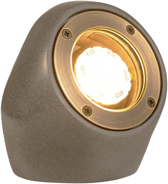 VOLT 12V Decorative Rock Outdoor Spotlight (Gray) for Low Voltage Landscape Lighting in Garden, Yard, Garden or Flower Bed