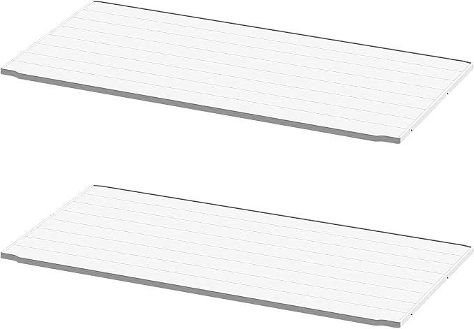 Patiowell Shelf of Plastic Outdoor Storage Cabinet, 26/50 Cu Ft Lockable Outdoor Storage Shed Waterproof Patio Tools Storage Box (2 Shelves),White by Patiowell