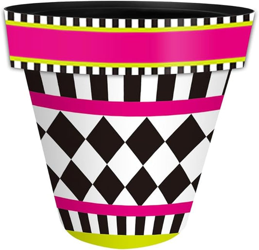 Briarwood Lane Neon Checkerboard Small Planter