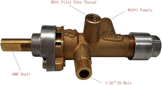 Meter Star Propane LPG Gas Room Space Heater & Outdoor Patio Heater Replacement Parts Gas control Safety Valve
