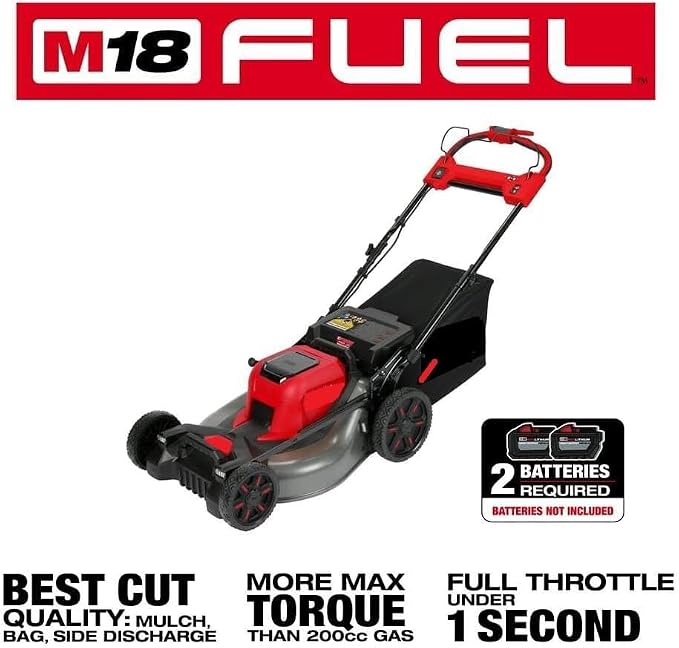for Milwaukee.d M18 Fuel 21inch Self-Propelled Dual Battery Mower Kit - Image 4