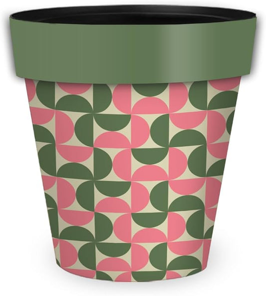 Briarwood Lane Pink and Green Modern Medium Planter