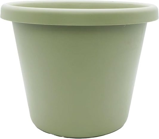 14 inch Round Classic Planter - Plastic Plant Pot for Indoor Outdoor Plants Flowers Herbs, Seafoam