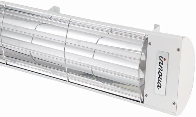 Eurofase Heating 6000 Watt Electric Infrared Dual Element Heater-240 Voltage-White Finish-No Fascia Decorative Fascia