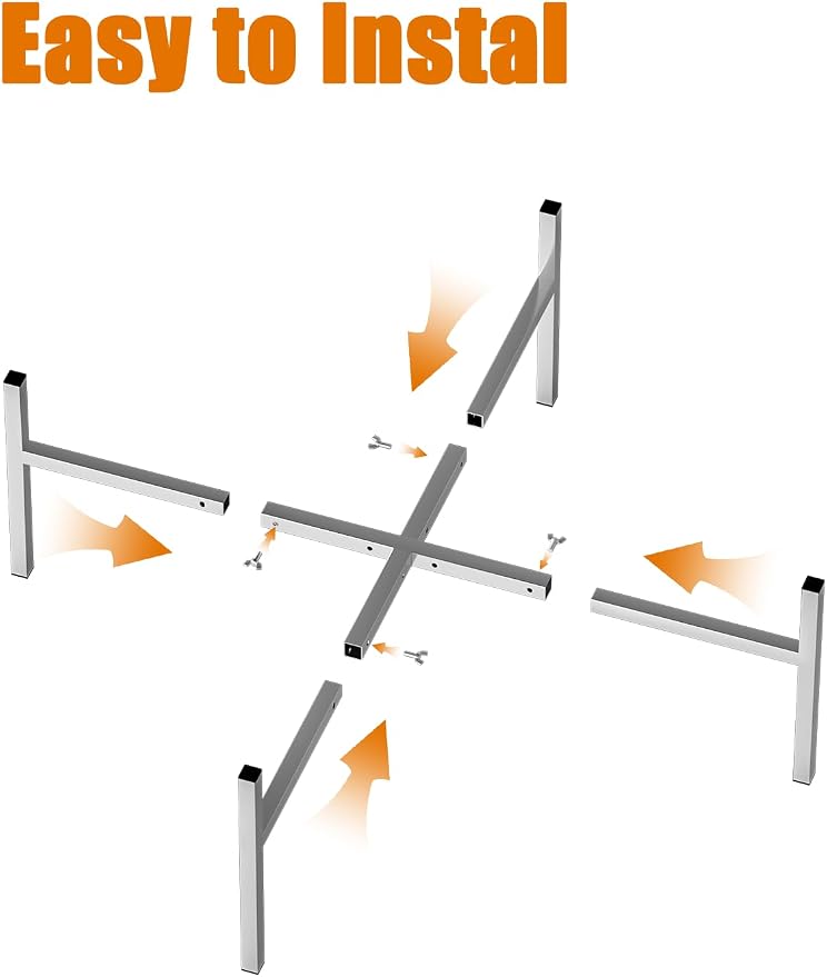 15-27 Inch Stainless Steel Fire Pit Stand, Adjustable 2 Height Base for Solo Stove Accessories, 220LBS Sturdy Firepit Stand for Patio Camping Backyard - Image 3
