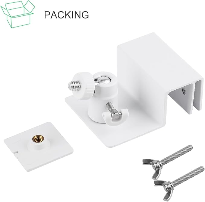 ALERTCAM Gutter Mount for Solar Panel, Adjustable Weatherproof Aluminum Alloy Mount Bracket, Perfect Angle to Get Adequate Sunlight (White) - Image 7
