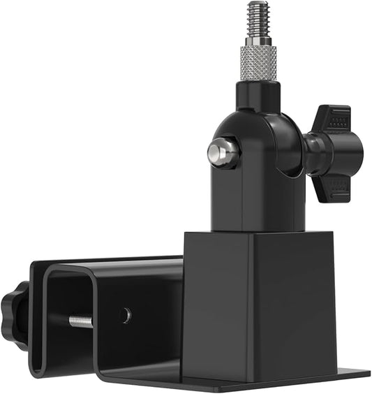 Holicfun Universal Solar Panel Gutter Mount for Ring, Arlo, Eufy, Wyze, Reolink Solar Panels and More (Black) by Holicfun