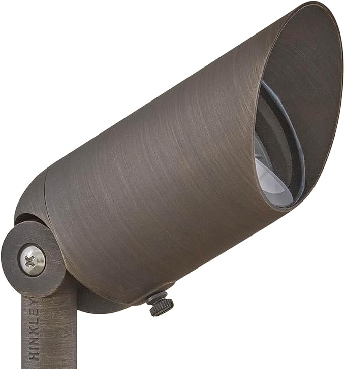 Hinkley Landscape Lighting Hardy Island Spot Light, 4w MR16 LED Blub Included, 12v, Matte Bronze Clear Lens