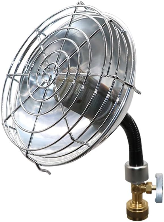 BLAZEAL Portable Propane Heater with Upgrade Catalytic Infrared Burner & Free-Bending Snake Hose for Outdoor and Indoor Tent Camping Space Patio Heater 1lb Small Propane Gas Tank Holder Garage Fishing