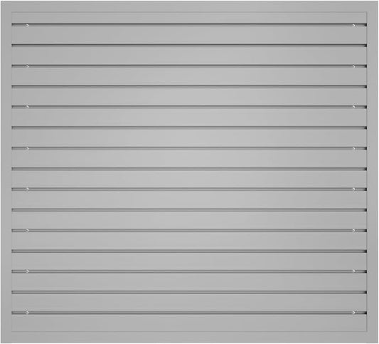 NeatiEase Slatwall Panel Wall Storage Systems, 4 x 4ft Slat Wall Paneling Garage Wall Organizer, Heavy Duty Wall Mounted PVC Wall Rack (Gray) by NeatiEase