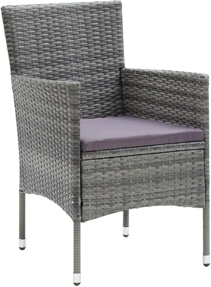 9 Piece Patio Dining Set with Cushions, Outdoor Lounge Sets Patio Conversation Set Outdoor Sofa Sets Front Porch Furniture for Exhibition Poolside Garden Piazza Poly Rattan Gray