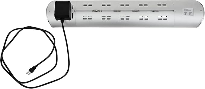 Kenmore Wall Mouted Electric Outdoor Heater for Outdoor Patios or Decks, 3 Heat Levels, 1500W Instant Heating, 24h Timer, Waterproof, Remote Included, Wall-Mouting Brackers Included