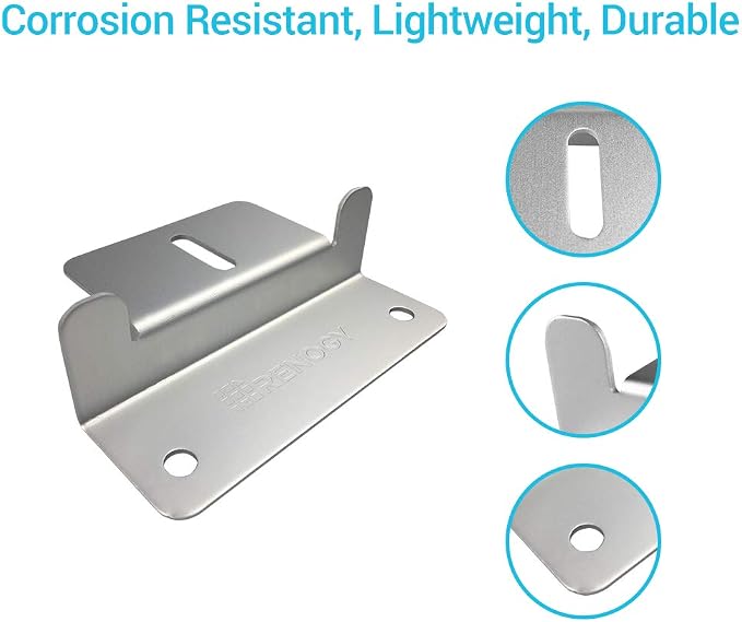 Renogy Solar Panel Mounting Z Brackets Lightweight Aluminum Corrosion-Free Construction for RVs, Trailers, Boats, Yachts, Wall and Other Off Gird Roof Installation, one set of 4 Units,Gray - Image 2