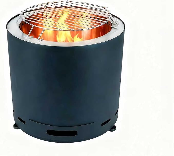 15" Smokeless Fire Pit, Portable Stainless Steel Wood Burning Outdoor Fireplace for Backyard, Patio, Garden, Picnic, Ideal for 2–4 People - Image 6