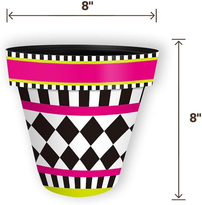 Briarwood Lane Neon Checkerboard Small Planter