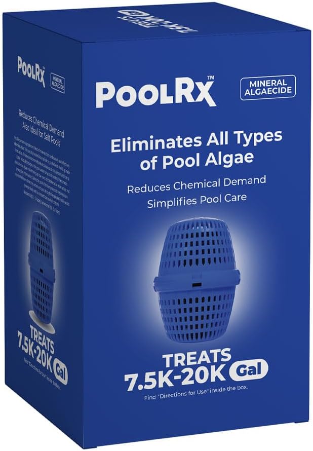 PoolRx Pool Unit #101001 6 Month Algaecide Blue Treats 7.5k-20k gallons, Single by Unknown