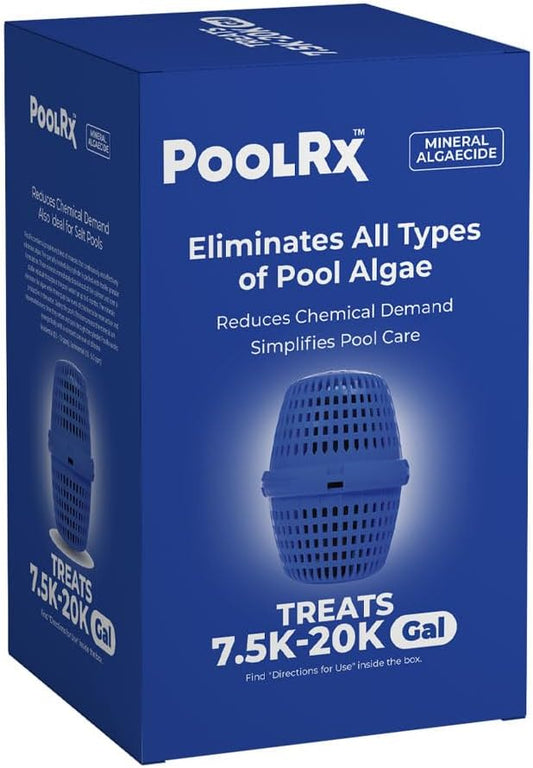 PoolRx Pool Unit #101001 6 Month Algaecide Blue Treats 7.5k-20k gallons, Single by Unknown