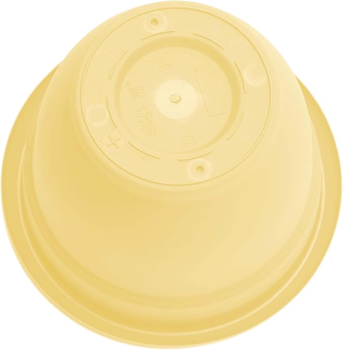 Bloem Ariana 6" Daffodil Round Self-Watering Resin Planter Pot - Rolled Rim Indoor and Outdoor Gardening Planter
