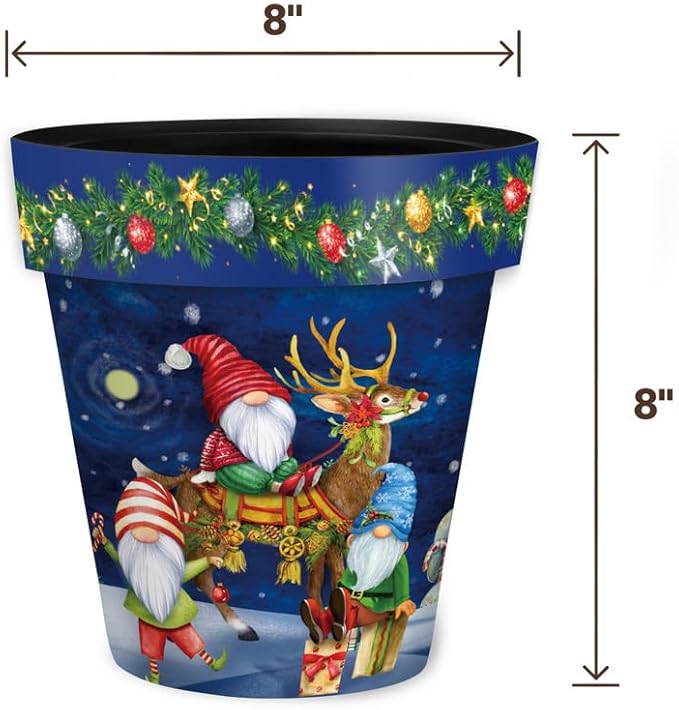 Briarwood Lane Happy Holiday Gnomes Small Planter