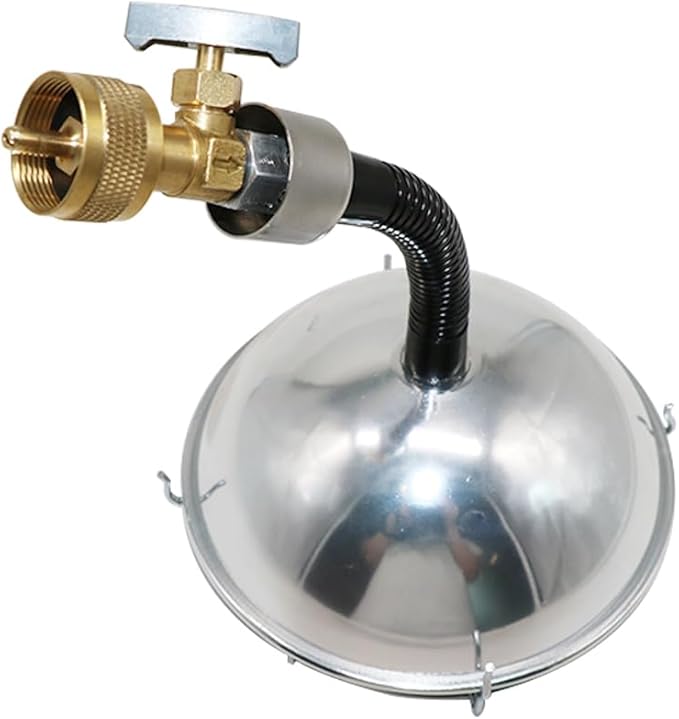 BLAZEAL Portable Propane Heater with Upgrade Catalytic Infrared Burner & Free-Bending Snake Hose for Outdoor and Indoor Tent Camping Space Patio Heater 1lb Small Propane Gas Tank Holder Garage Fishing