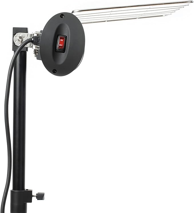 Sengoku HeatMate Weatherproof Outdoor Graphite Heater with Tripod Stand and Remote Control for Decks, Patios, and Backyard Areas, Black