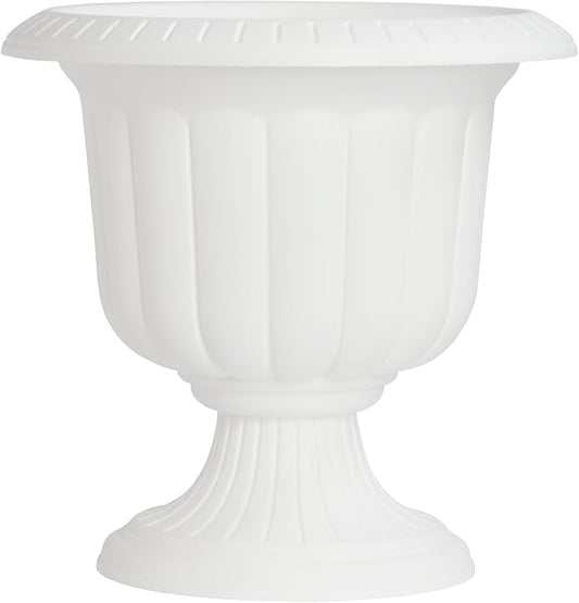 Root & Vessel Classic Urn, White, 14-Inch