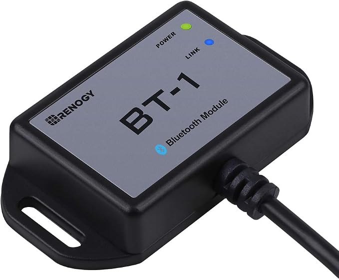 Renogy Bluetooth Module RJ12 Communication Port Compatible Rover/Wanderer/Adventurer Charge Controllers, BT-1 RS232,Black by RenogySolar