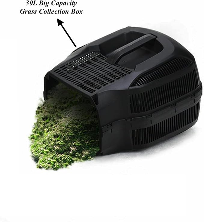 12 Amp 14 Inch Corded Electric Push Lawn Mower Electric Grass Trimmer with Grass Collection Box 1200W Powerful Motor 3 Cutting Height Easy Push Button Start Ergonomic Curved Handle - Image 5