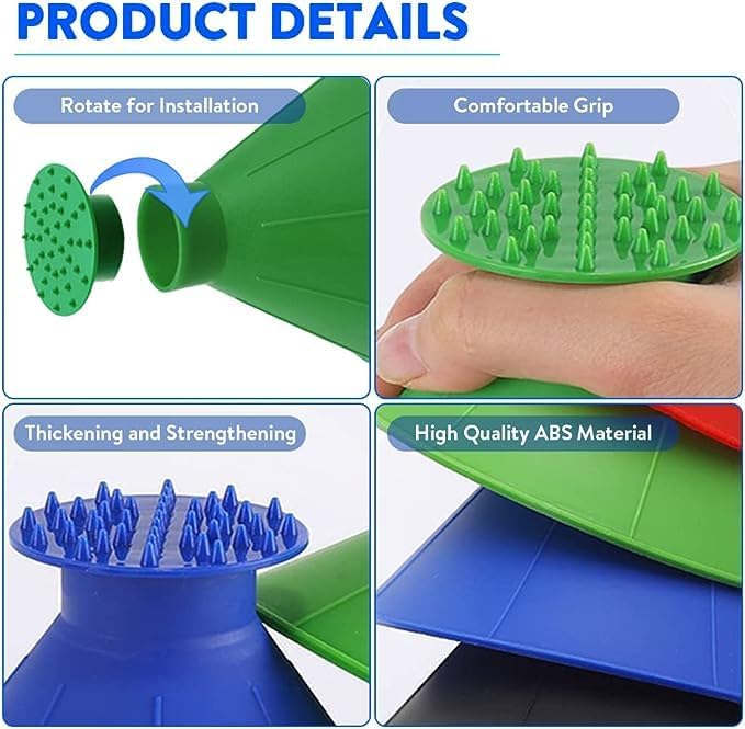 2026 Car Ice Scraper,Snow Scraper,Magical Ice Scrapers for Car Windshield,4 Pcs Portable Multifunctional Snow Remover Wiper,Upgrade 2-in-1 Refueling and Deicing Removal,Universal for Bus, Truck, SUV - Image 4