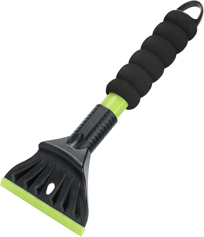 Oversized Ice Scrapers for Car Windshield, Snow Brush Scrapers Car Window Frost Removal with Foam Handle, 4.7Inch Large Soft Blade for SUVs Trucks-Scratch???1pc??? - Image 8