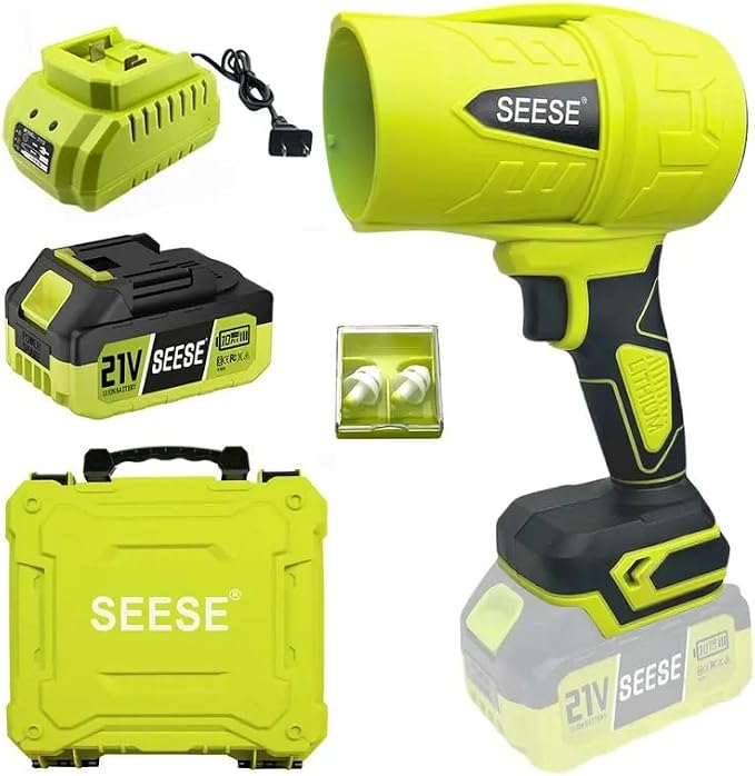 Turbo Jet Leaf Blower: Cordless Leaf Blower for Yard Leaves, Driveway Sand & Car Drying - 450 CFM High Speed with Ergonomic Handle for Easy Operation by Unknown