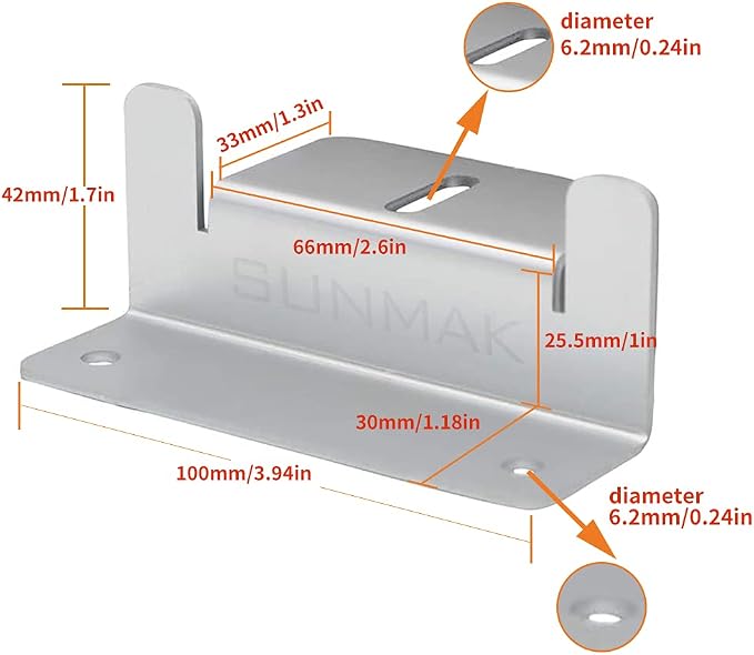 8 units per set Solar Panel Mounting Z Brackets Lightweight Aluminum Corrosion-Free for solar panels installed on RVs, Trailers, Boats, Yachts, Wall, Cabins, Sheds, Garages&Other Off Gird Roofs - Image 2