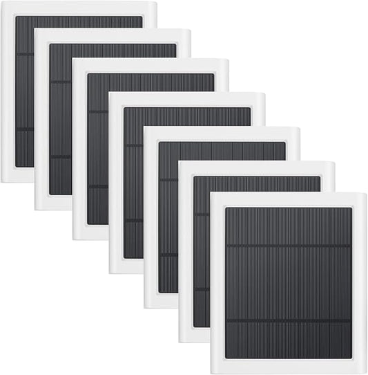 7 Pack IP65 Solar Panel for Rings Camera, 4W Solar Charger Compatible with Rings Spotlight &All-New Stick Up Outdoor Cam Battery, 10ft Long Cable with USB-C to Barrel Plug Adapter by Paodekua