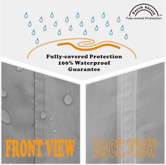 Porch Shield Waterproof Universal Generator Cover 26 x 20 x 20 inch - for Most Generators 3000-5000 Watt, Gray - Image 3