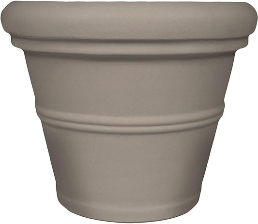 Tusco Products Rolled Rim Garden Planter, 42-inch, Safari