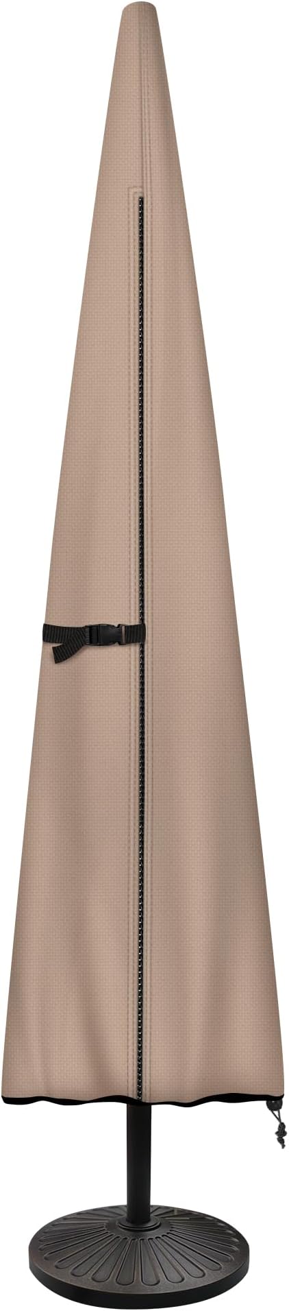 ULTCOVER Patio Parasol 600D Waterproof Outdoor Market Umbrella Cover - Fits Market Umbrella Up to 12 Feet by ULTCOVER
