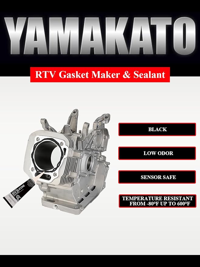 YAMAKATO Gasket Material Non-Asbestos and RTV Gasket Maker Silicone Sealant Sealer (3 oz) Kit - Image 4