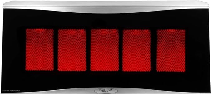 Bromic Heating BH0110003-1 Smart-Heat Platinum 500 Radiant Infrared Patio Heater, Natural Gas, 39800 BTU