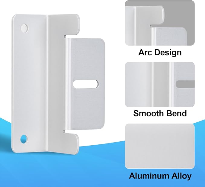 ECO-WORTHY 16 Units Solar Panel Mounting Brackets,Z Bracket Sets Lightweight Aluminum Corrosion-Free for RV, Trailer, Boat, Yachs, Wall and Other Off Gird Roof,4 Set of 4 Units - Image 4