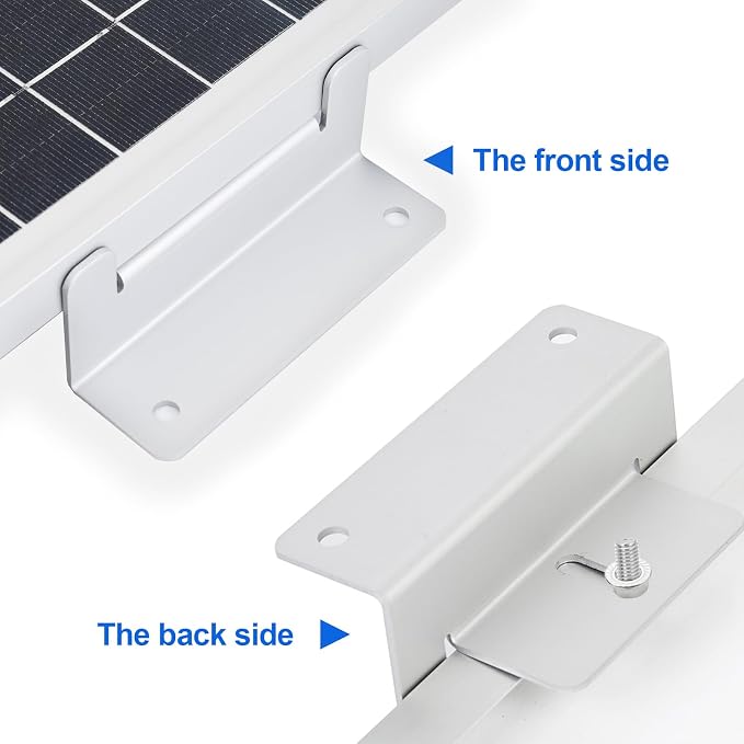 ECO-WORTHY 8 Units Solar Panel Mounting Brackets,Z Bracket Sets Lightweight Aluminum Corrosion-Free for RV, Trailer, Boat, Yachs, Wall and Other Off Gird Roof,2 Set of 4 Units - Image 6