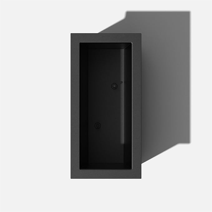 Veradek Brixton Series Large Plastic Planter - Black, Outdoor Patio/Balcony, All-Weather Resistant, Dimensions: 17.5"H x 16"W x 32"L, Classic Estate Design for Flowers, Trees, Shrubs