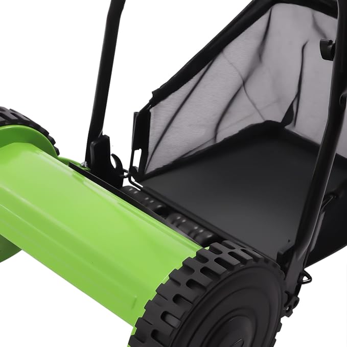 12inch Manual Push Reel Lawn Mower with Haybasket Push Reel Lawn Mower - Image 7