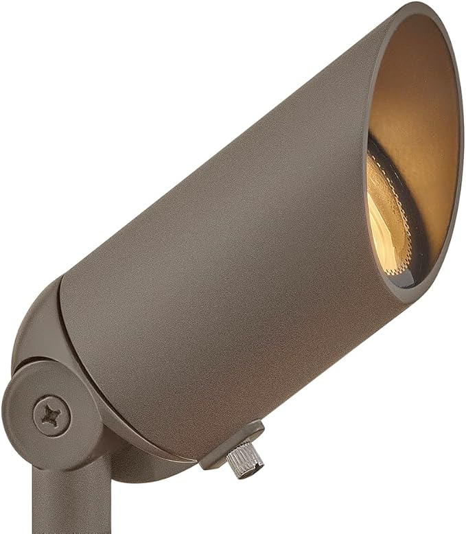 Hinkley Landscape Lighting Spot Light, 4w MR16 LED Blub Included, 12v, Textured Brown Clear Lens