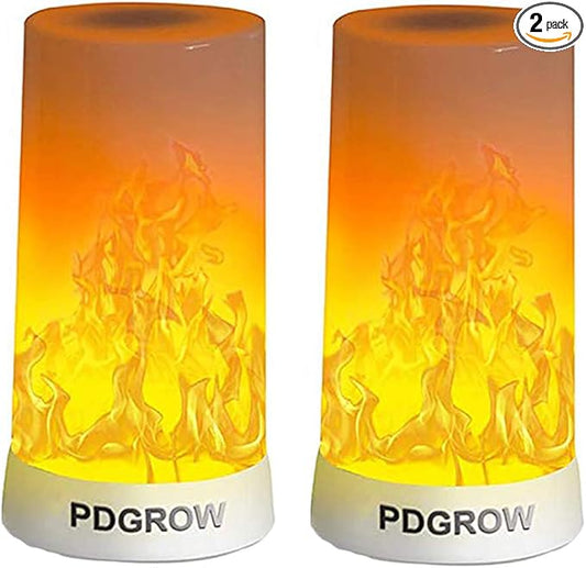 LED Flame Effect Light, Flame Lamp 4 Modes USB Rechargeable Fire Lights Indoor Campfire Outdoor Decorative Lantern Hanging Lamps Fireplace Romantic Light for Home Party Camping Bar