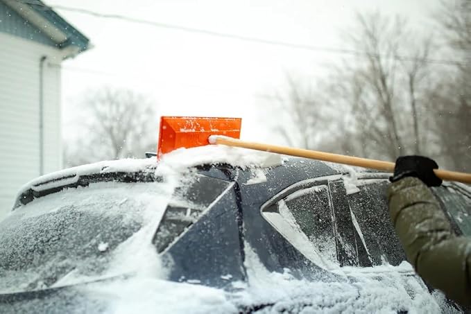 Snow Rake/Snow Broom with Pole - 48” Pole with 18" Head. - Auto Dealer Quality Shuttsco USA! #105 Commercial Grade - Image 7