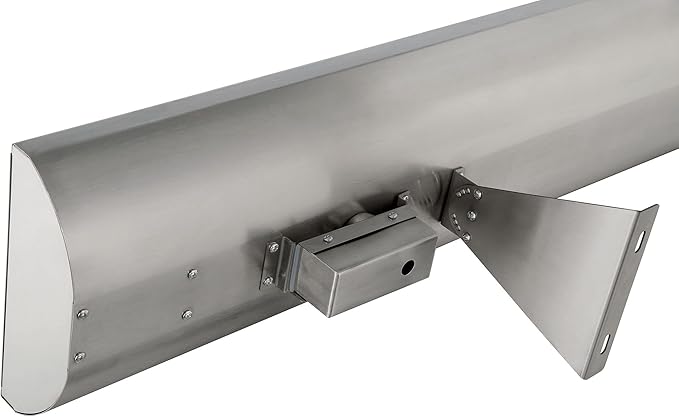 Eurofase Heating 6000 Watt Electric Infrared Dual Element Heater-240 Voltage-Stainless Steel Finish-No Fascia Decorative Fascia