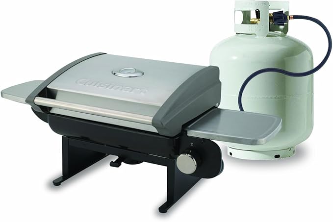 Cuisinart 11,000 BTU Outdoor Propane Heater Bundle with 4 feet LP Adapter Hose