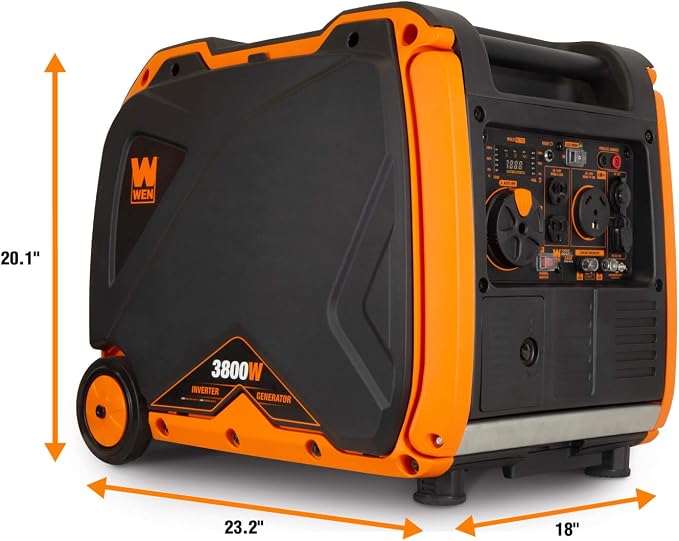 WEN Super Quiet 3800-Watt RV-Ready Portable Inverter Generator with Fuel Shut-Off and Electric Start (56380i) - Image 2