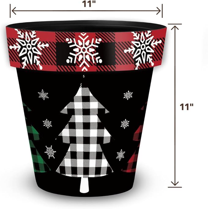 Briarwood Lane Checkered Trees Medium Planter