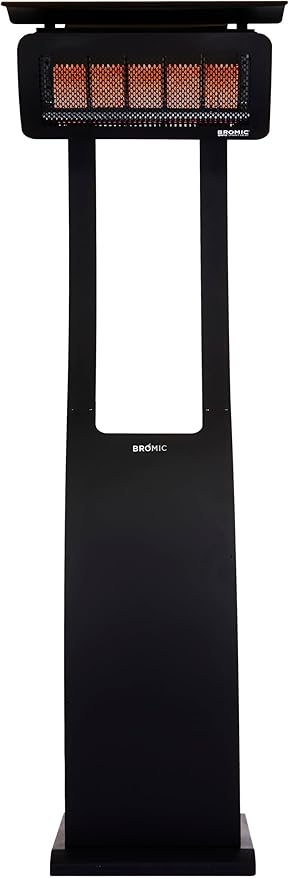 Bromic Tungsten Smart Heat Portable 11000W Gas Patio Heater - Propane Gas (LPG), 500 Series, 110V, Black Finish - BH0510001